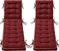 2 Pack 80x26 Inch Folding Chaise Lounge Cushion Quick Dry by AMCATON