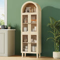 71" Tall Arched Cabinet with Acrylic Door, Modern Curio Arched Bookcase with by WelcometoIABIFO
