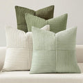 MIULEE Summer Light Green Decorative Throw Pillow Covers 18x18 Inch Set of 4 by MIULEE