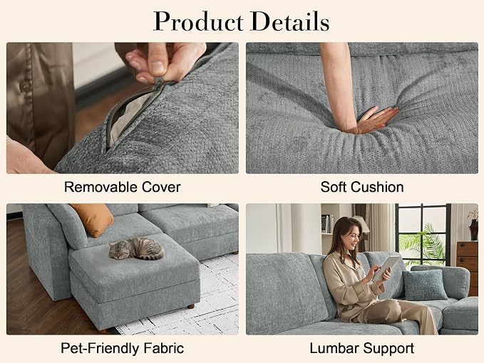 150'' Oversized Modular Sectional Sofa - Image 7