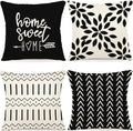 YCOLL Pillow Covers 18x18 Set of 4, Modern Sofa Throw Pillow Cover, Decorative by PillowCoversExpert