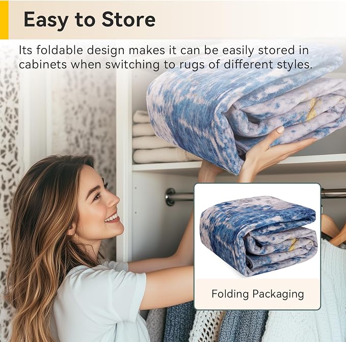 RELEANY Washable Area Rugs 6ft Non-Slip Modern Abstract Soft - Image 5