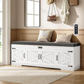 UPOSOJA 60“ Farmhouse Shoe Storage Bench by UPOSOJAWishesYouaNiceDay