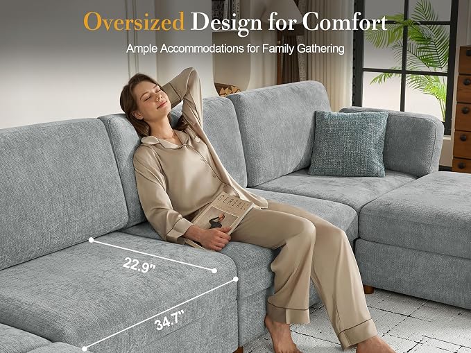 Oversized Modular Sectional Sofa - Image 6