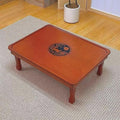 Low Folding Coffee Table, Japanese Style Solid Wood Floor Table by Unknown