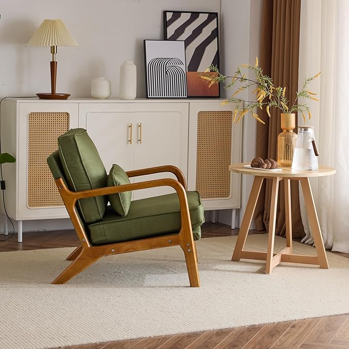 Karl home Accent Chair Mid-Century Modern Chair - Image 5