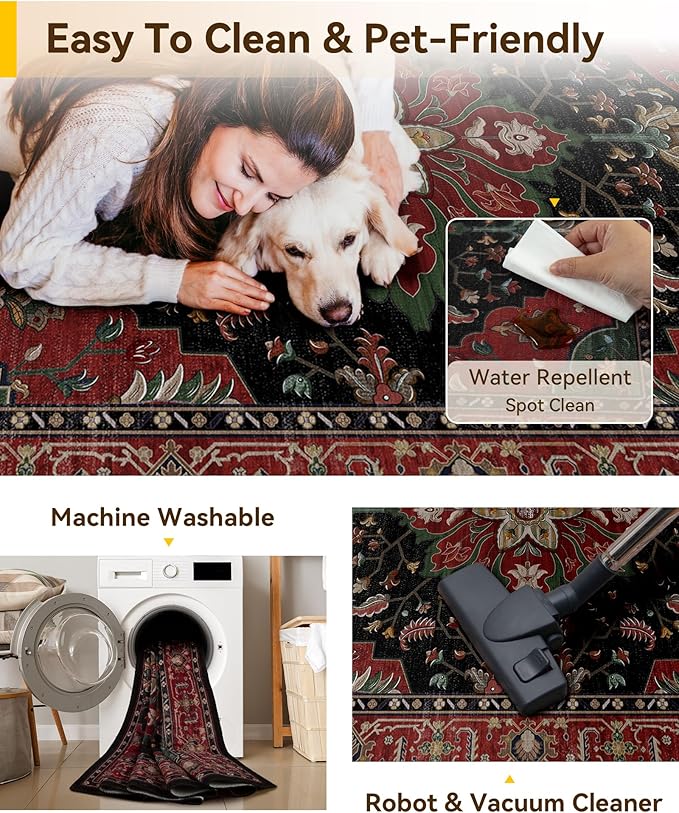 RELEANY Area Rugs 2'x3' Kitchen Rugs Entry Rug Small Rugs - Image 5