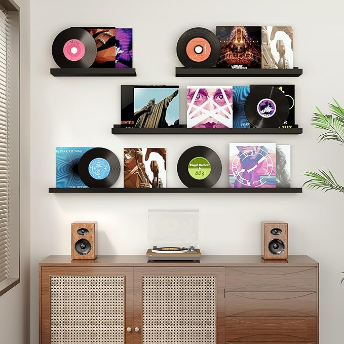 Floating Shelves for Wall, 24 inch Wood Floating Shelves Set of 2, Picture - Image 7