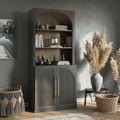 BELLEZE 72" Tall Storage Cabinet by BELLEZE
