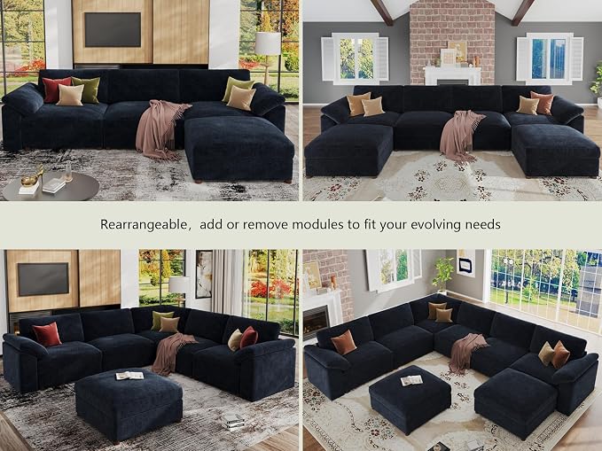 EASE MOOSE Oversized Sectional Modular Sofa, Large L Sectional Couch Wide Deep - Image 6