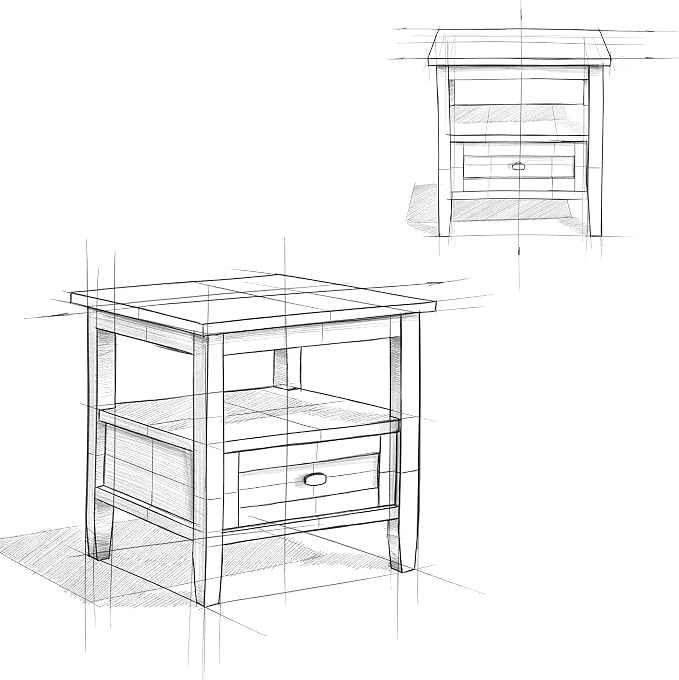 SIMPLIHOME Warm Shaker Solid Wood 20 inch Wide Transitional-Style End Tables in - Image 8