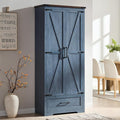 JXQTLINGMU Farmhouse Kitchen Pantry Cabinet by JXQLINGMUFurniture