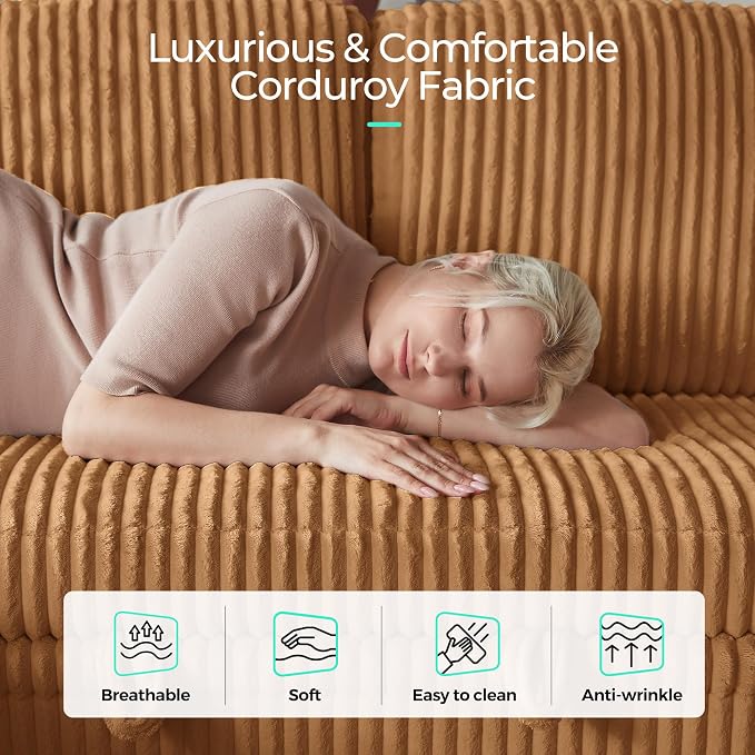 LINSY HOME Loveseat Sofa with Storage - Image 7