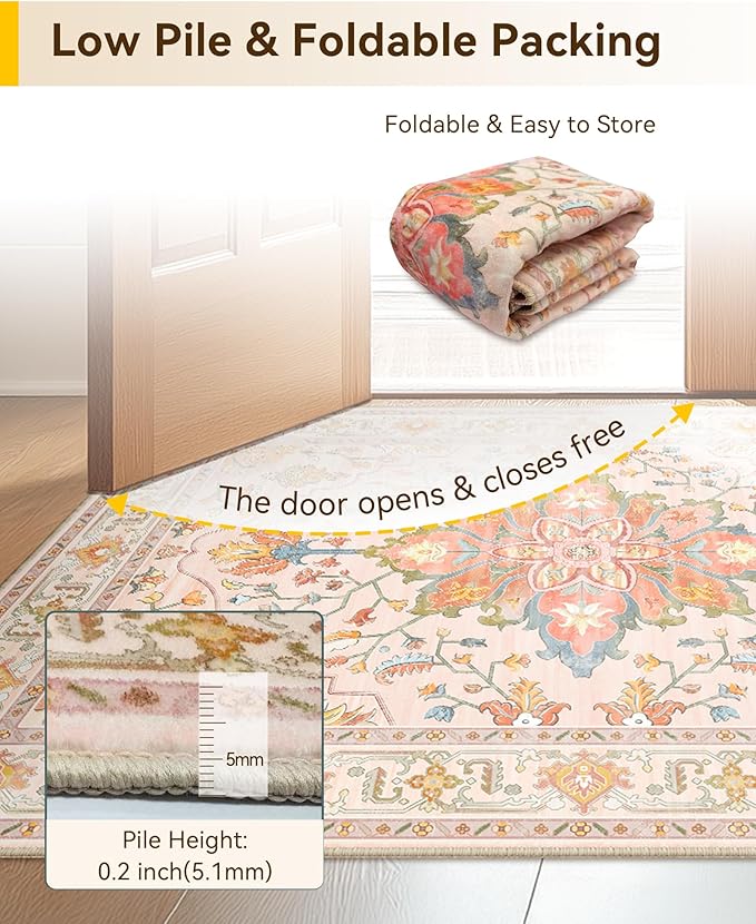 RELEANY Area Rugs 2'x3' Kitchen Rugs Entry Rug Small Rugs - Image 6