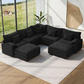 Vesgantti 101" V-Shaped Corner Couch Sectional, 7 Seat Customizable Modular by Vesgantti