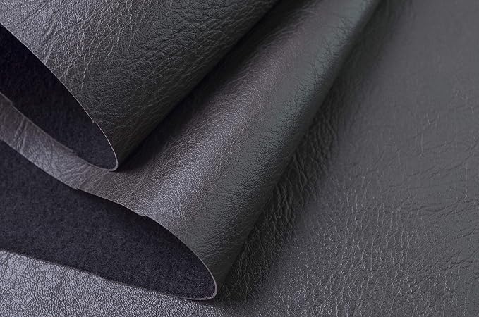Wento Thick 3 Yard Faux Leather Fabric Soft Skin Grain PU Leather - Image 2