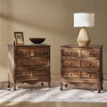 HULALA HOME 3-Drawer Nightstand by HULALAHOME