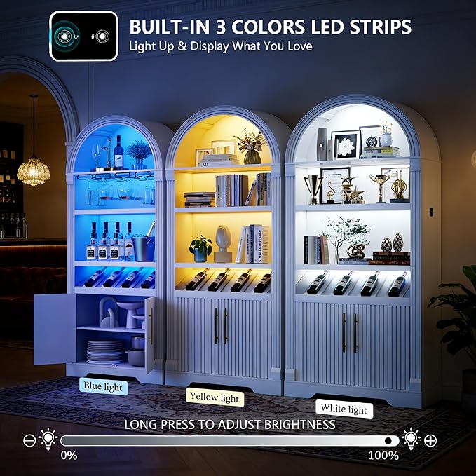 Vlsrka Arched Cabinet, Kitchen Pantry Cabinets - Image 3