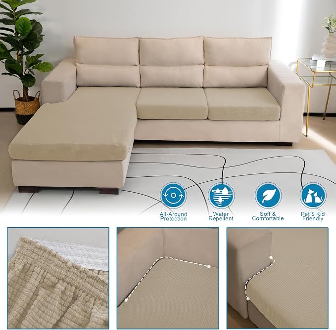 Water Repellent L Shaped Couch Covers - Image 4