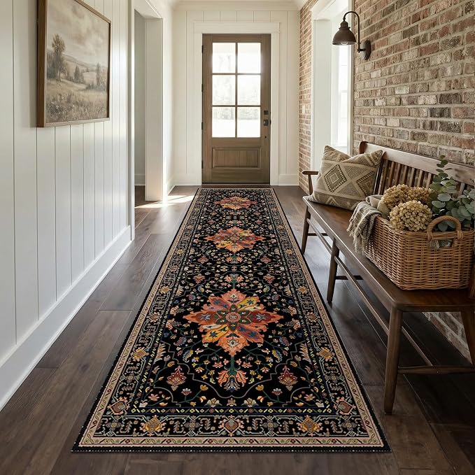 RELEANY Area Rugs 3'x10' Runner Rug Non Slip Washable by RELEANY