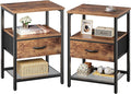 Huuger Nightstand Set of 2, Night Stand by Huuger