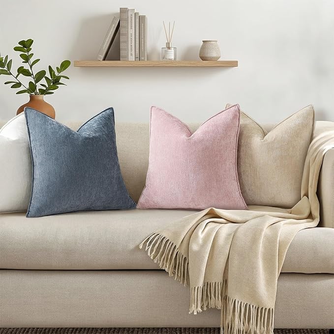 decorUhome Summer Couch Throw Pillow Covers 20x20 Set of 2, Decorative Soft - Image 6