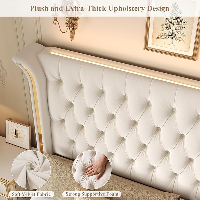 Keyluv King Smart LED Bed Frame - Image 6