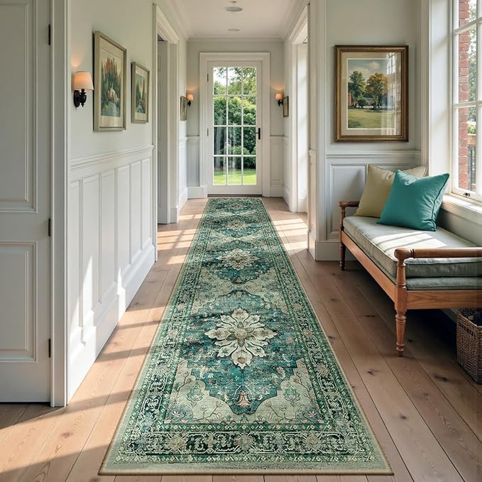 RELEANY Area Rugs 2'6"x14' Runner Rug Non Slip Washable by RELEANY