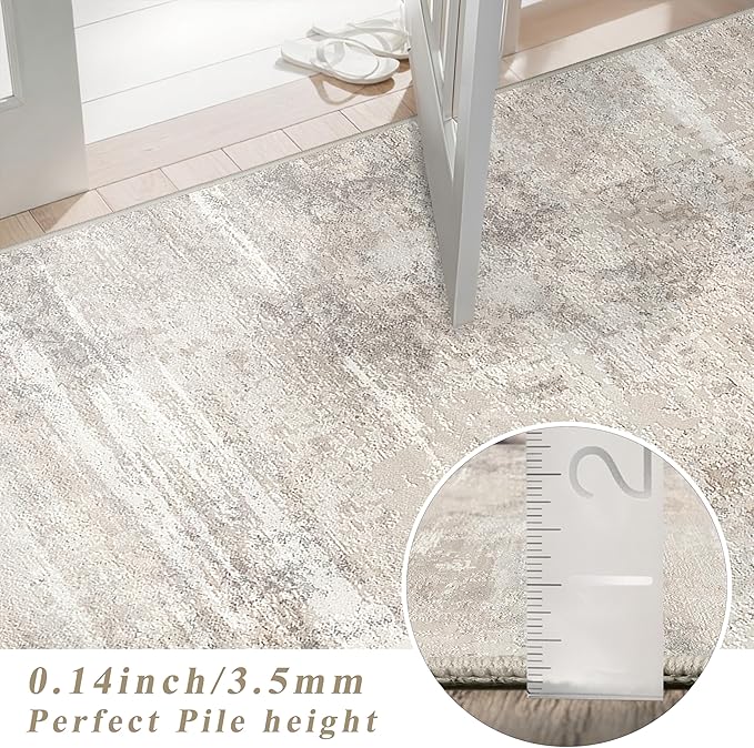 Abstract 8x8 Washable Area Rug - Image 8
