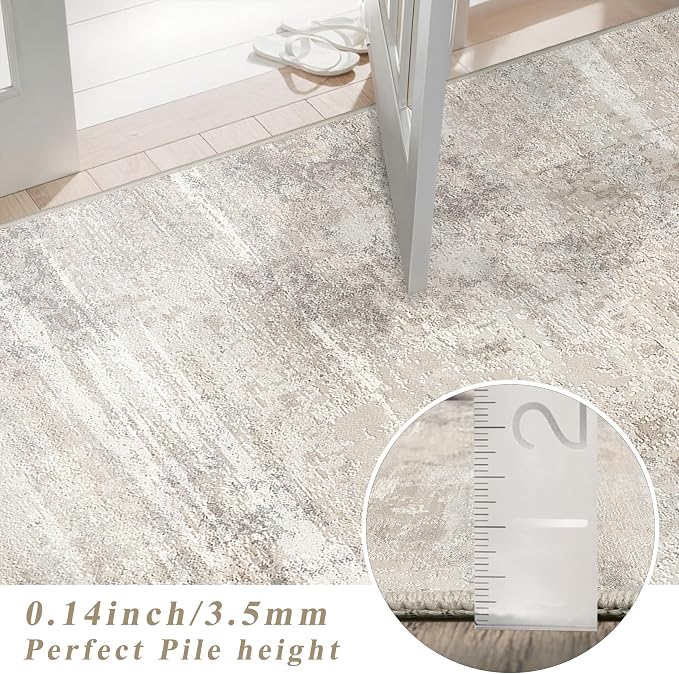 Washable Entryway 2x5 Runner Rug: Easy-Clean Kitchen Bedroom Carpets Non Slip - Image 7