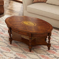 Solid Wood Oval Coffee Table by JESONVID