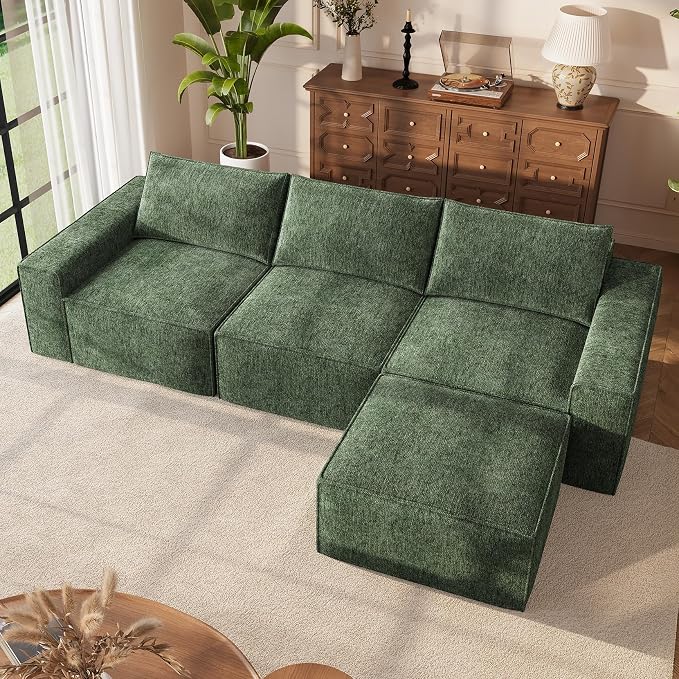 Vesgantti 143.7" Oversized Boneless Couch, Modern 7 Seater Modular Sectional - Image 3