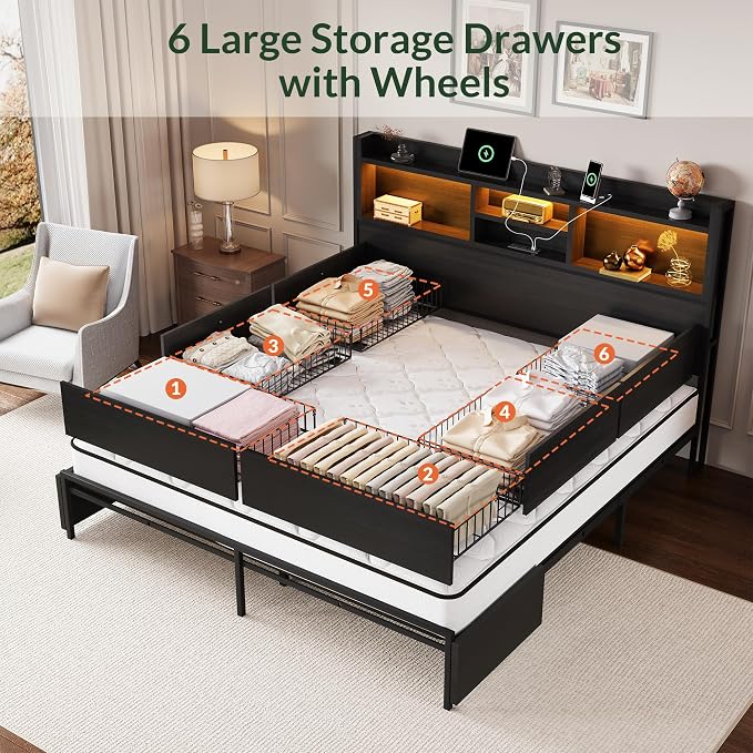 LARMACE Queen Size Bed Frame - Image 3