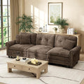 HERA'S HOUSE 116.11" Mid-Century Modern Couch, Oversized Sectional Couch by HERASHOUSE