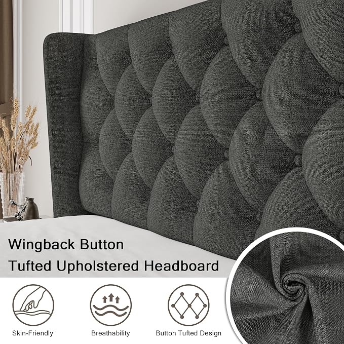 Einhomn King Size Platform Bed Frame - Image 3
