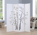 Roundhill Bamboo Print 4-Panel Framed Room Screen/Divider by RoundhillFurniture