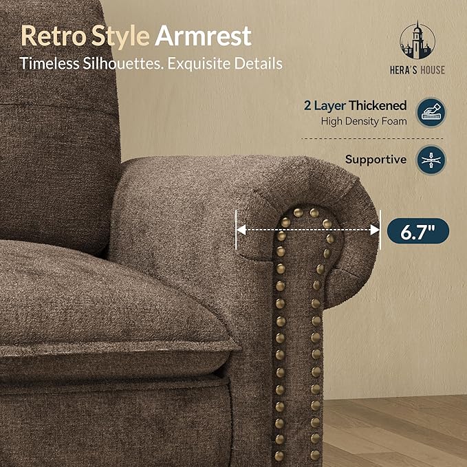 HERA'S HOUSE 2 Pieces Modular Sectional Sofa Sets, Oversized Couch Set - Image 6