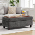 45 Inch Large Storage Ottoman Bench by WUTUTUEE