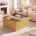 HUAHUU Lift Top Coffee Table, 4 in 1 Square Coffee Table by HUAHUU