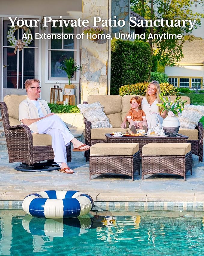 HILLGA 8-Piece Luxury Patio Furniture Set - Image 3